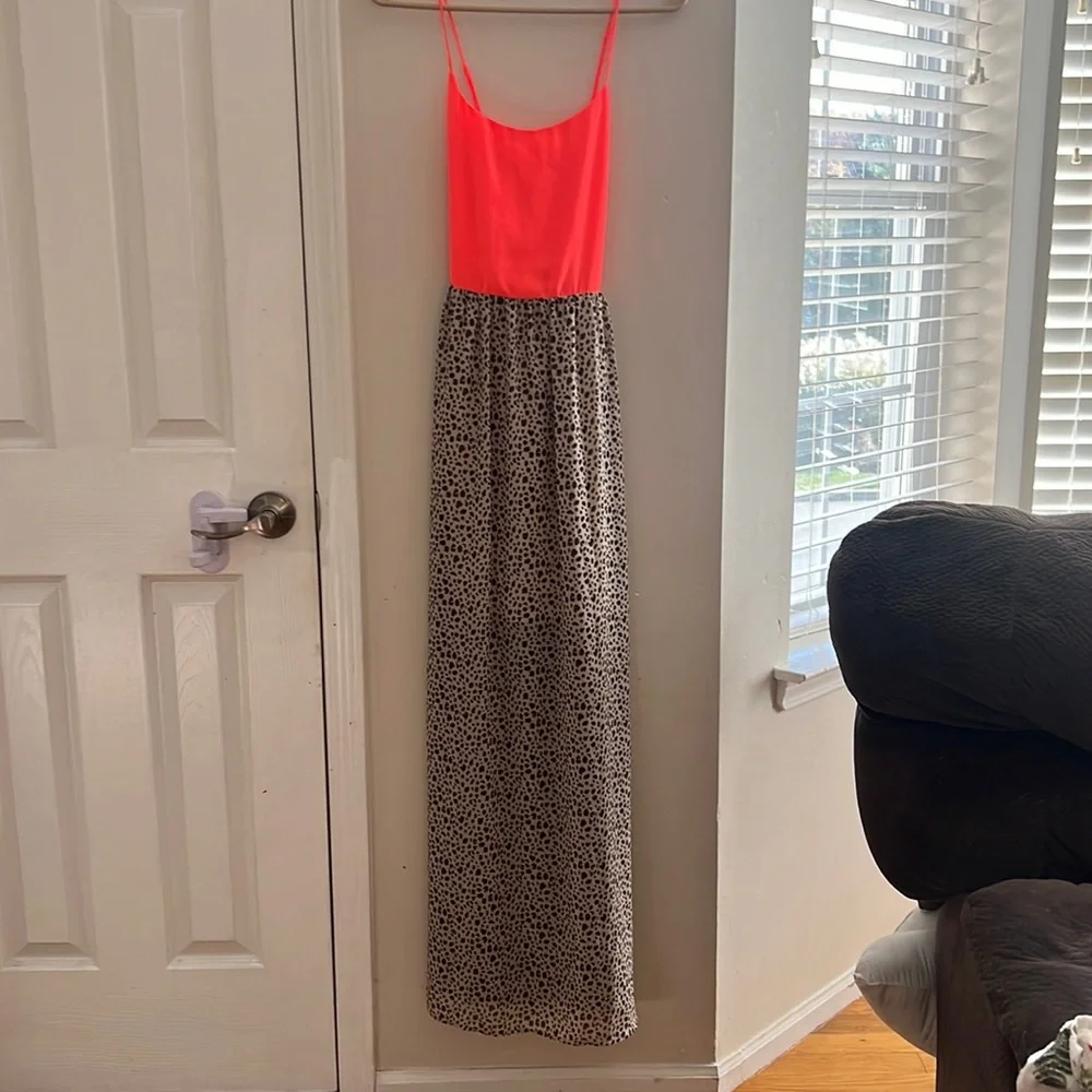 CHARMING CHARLIE LEOPARD MAXI DRESS - Picture 1 of 5